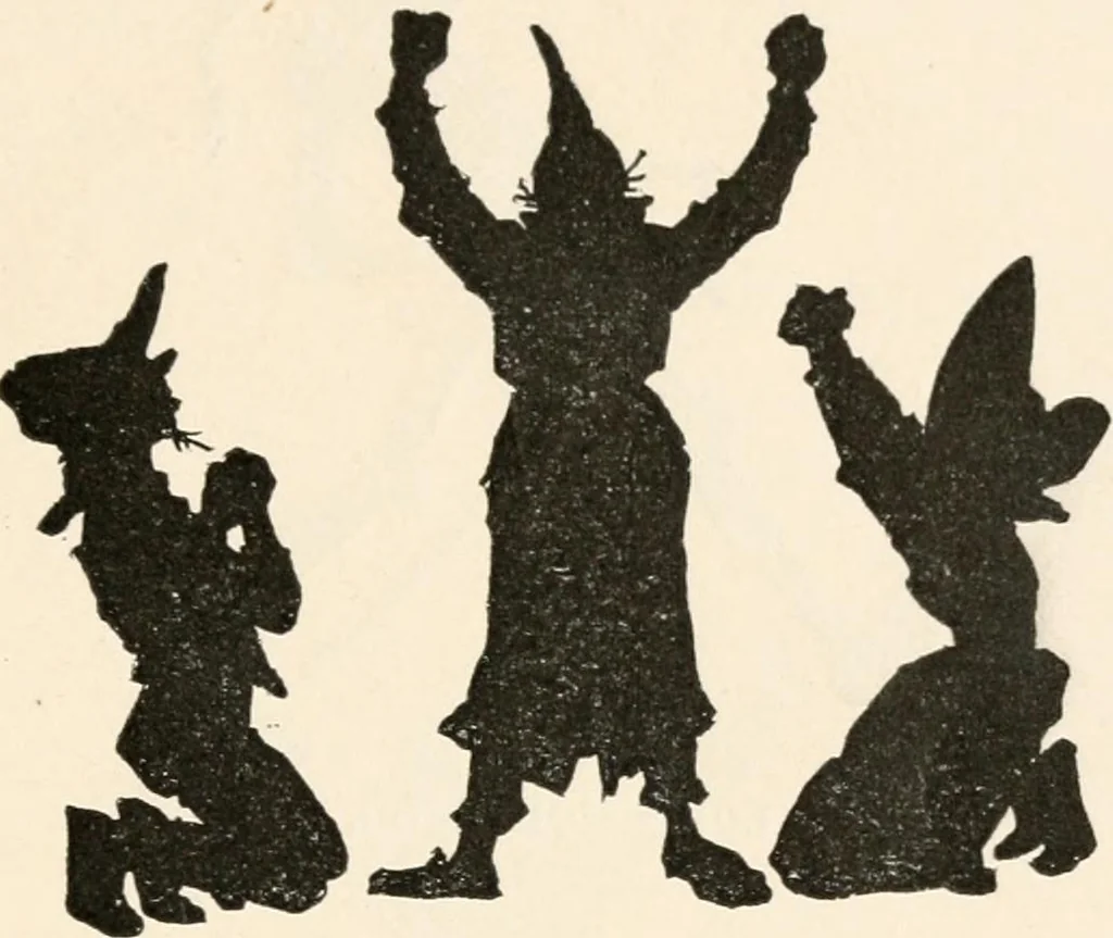 An illustration from St. Nicholas book of plays & operettas, 1900, leaf 20