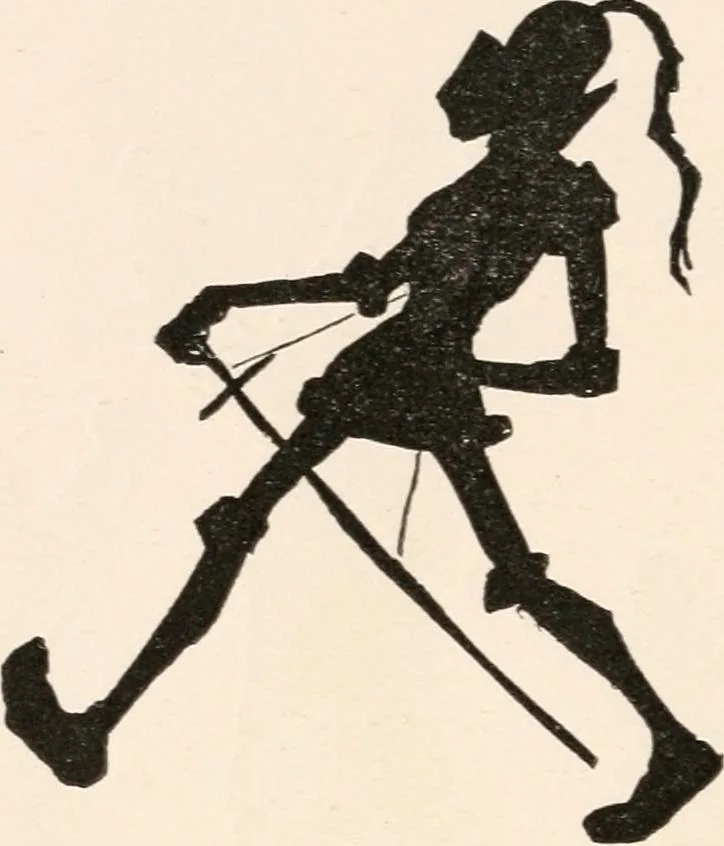 An illustration from St. Nicholas book of plays & operettas, 1900, leaf 21
