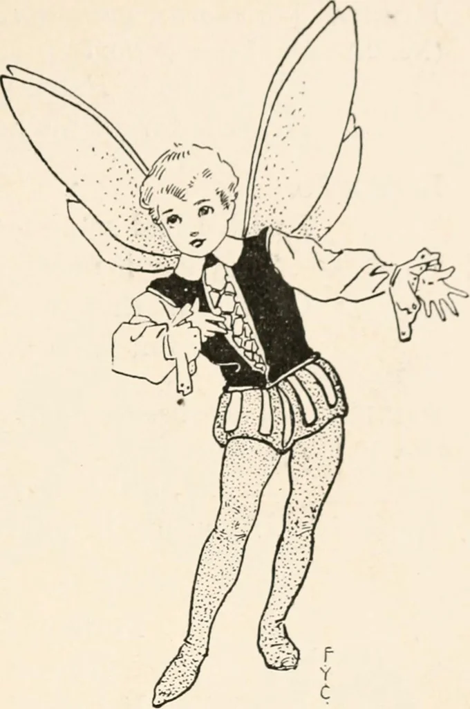 An illustration from St. Nicholas book of plays & operettas, 1900, leaf 220