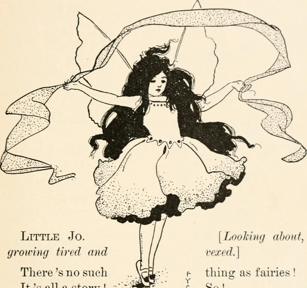 An illustration from St. Nicholas book of plays & operettas, 1900, leaf 222