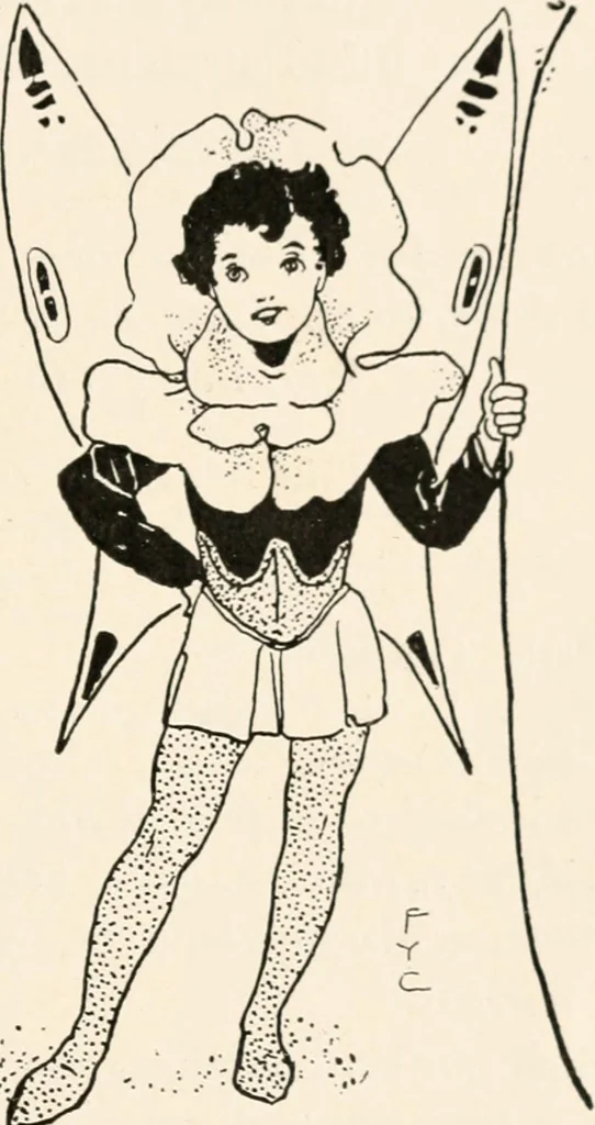An illustration from St. Nicholas book of plays & operettas, 1900, leaf 224