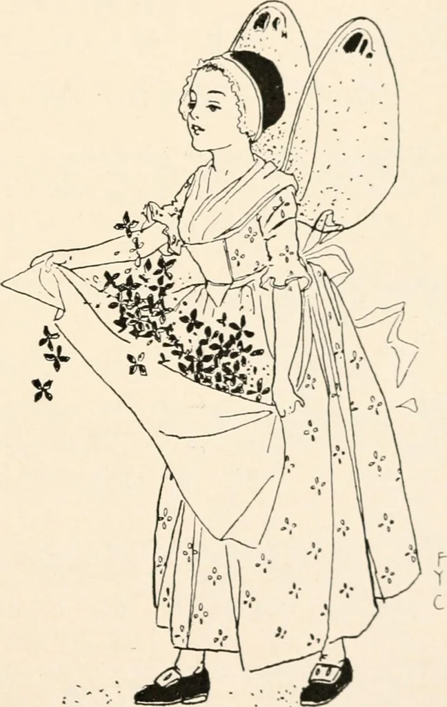 An illustration from St. Nicholas book of plays & operettas, 1900, leaf 230