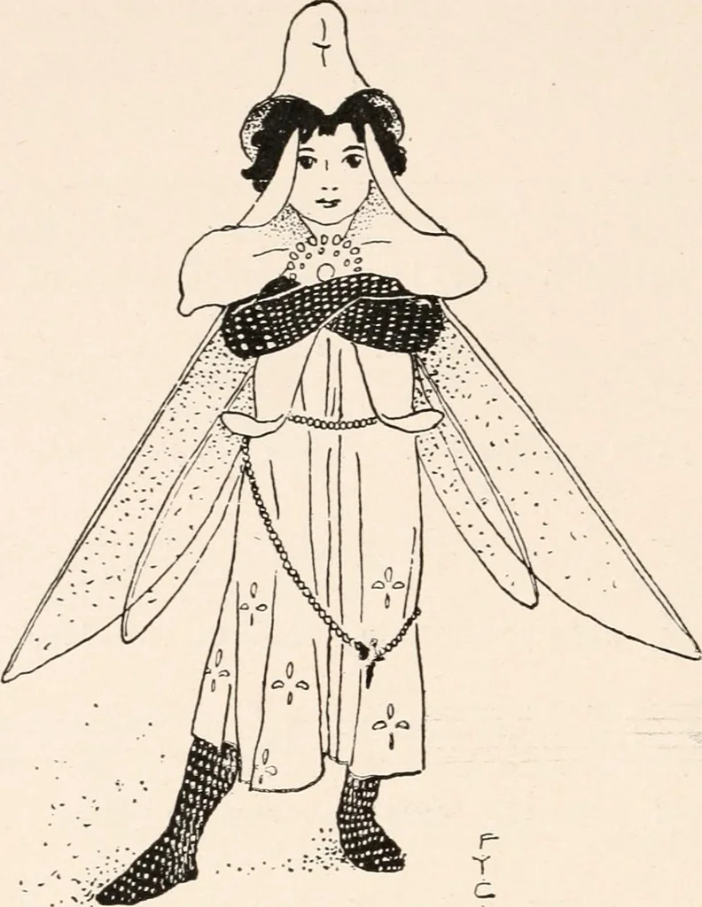 An illustration from St. Nicholas book of plays & operettas, 1900, leaf 233