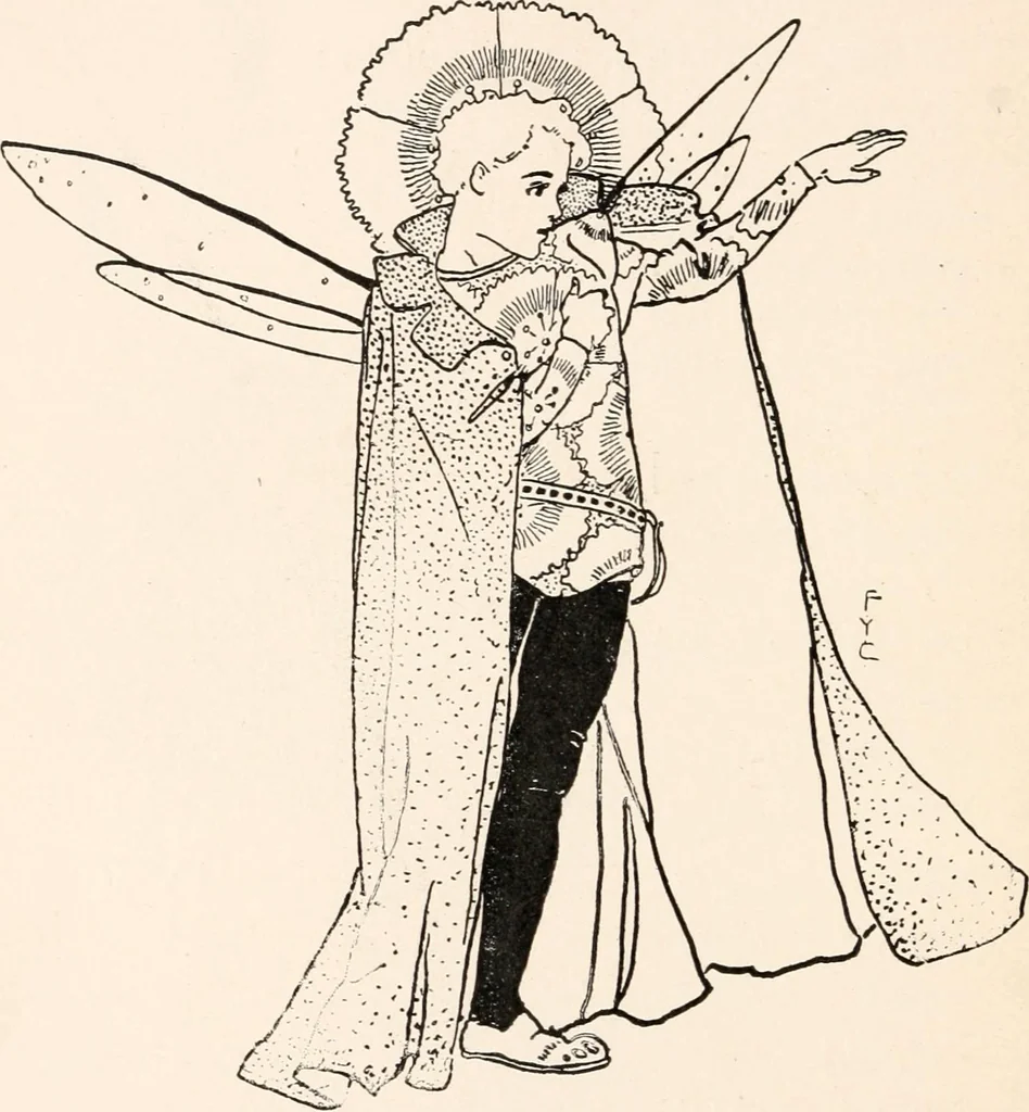An illustration from St. Nicholas book of plays & operettas, 1900, leaf 237
