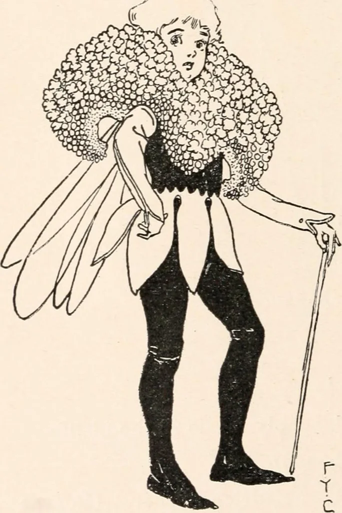 An illustration from St. Nicholas book of plays & operettas, 1900, leaf 239
