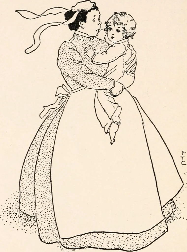 An illustration from St. Nicholas book of plays & operettas, 1900, leaf 241