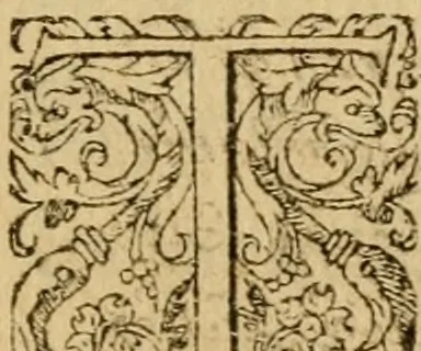 An illustration from Stoicheiosis tes Christianon pisteos = Rudimenta fidei Christianae, siue catechismus : Huic adiunctus nunc est Catechismus alius magis compendarius, 1575, leaf 94