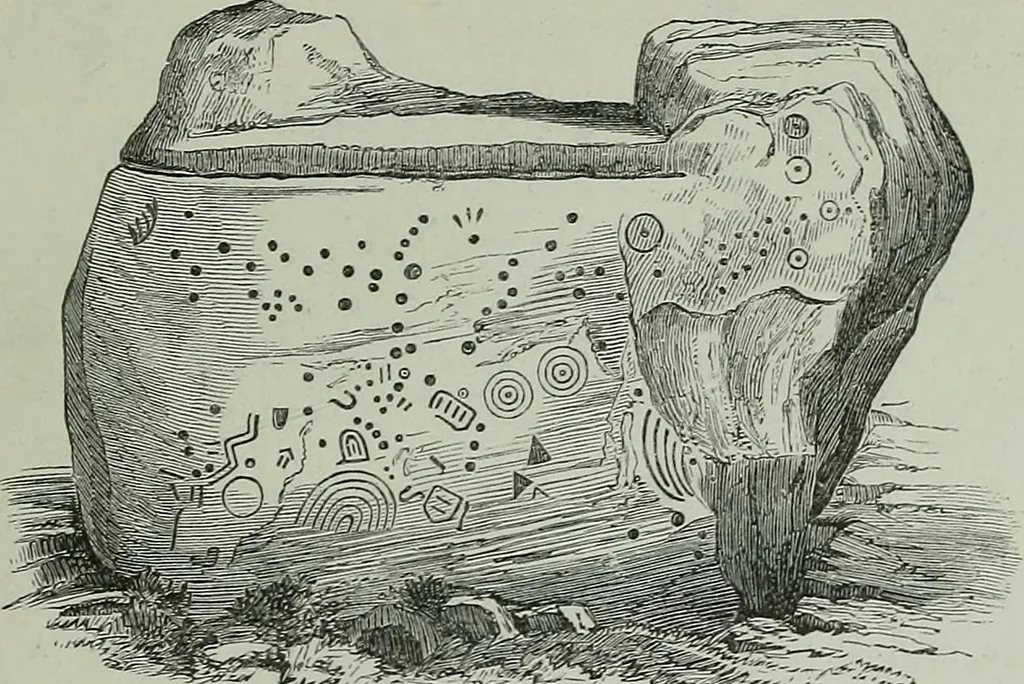 An illustration from Rude stone monuments in all countries : their age and uses, 1872, leaf 240