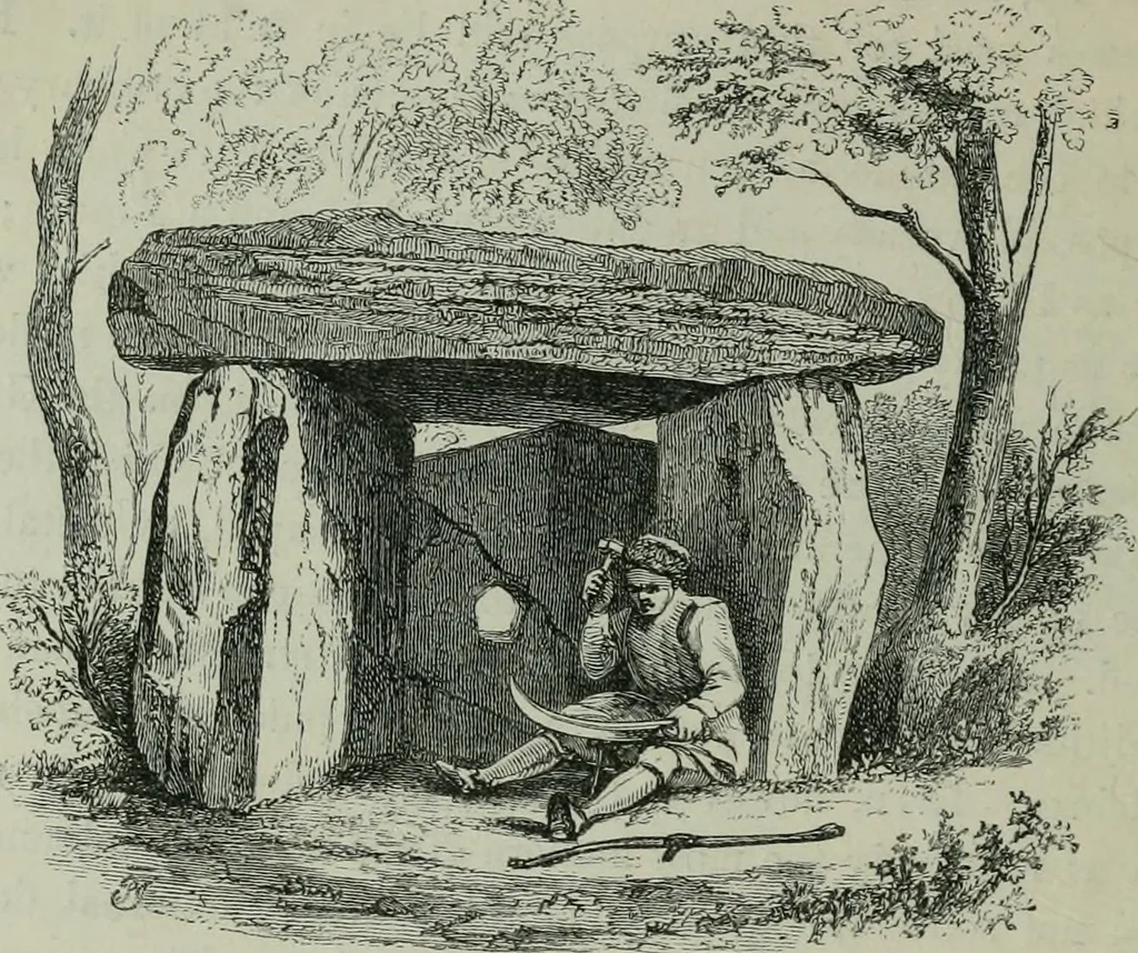 An illustration from Rude stone monuments in all countries : their age and uses, 1872, leaf 369