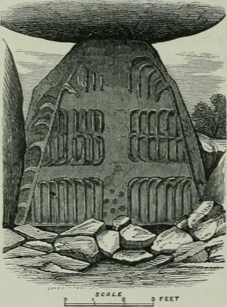 An illustration from Rude stone monuments in all countries : their age and uses, 1872, leaf 387