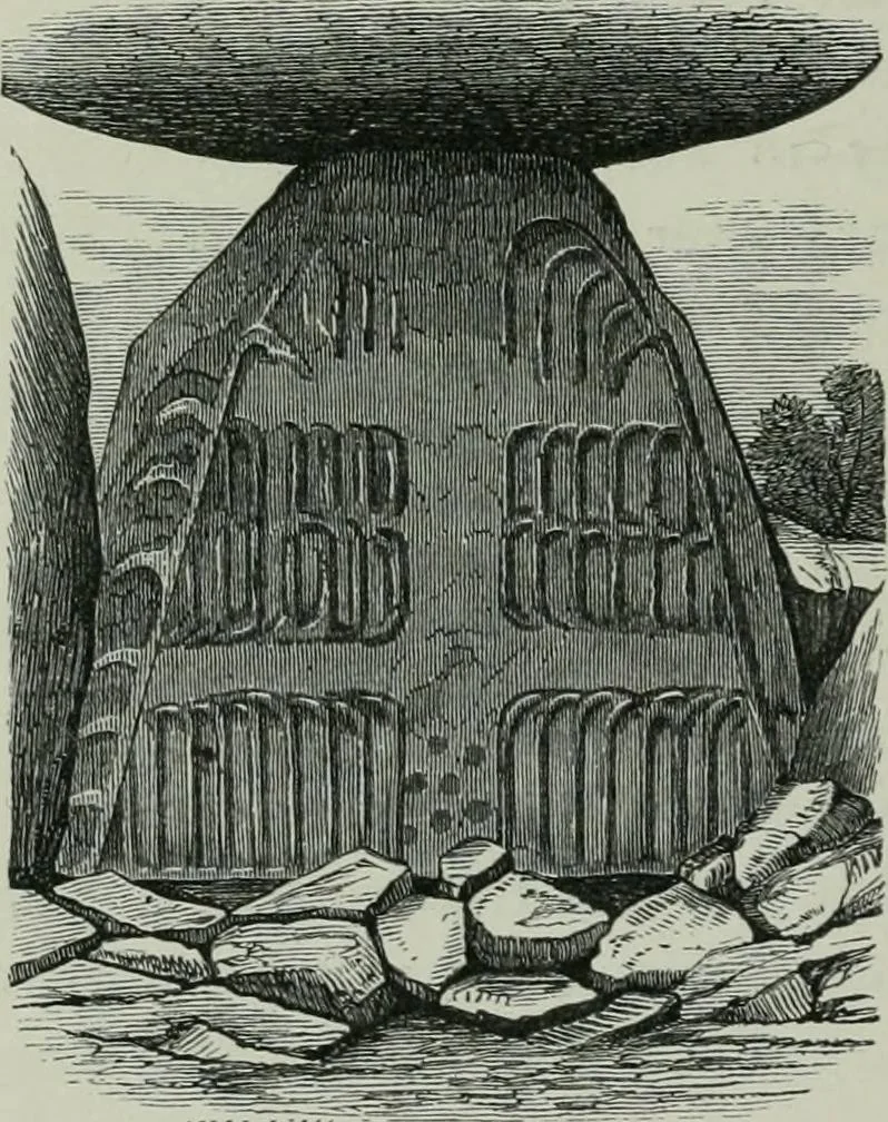 An illustration from Rude stone monuments in all countries : their age and uses, 1872, leaf 389