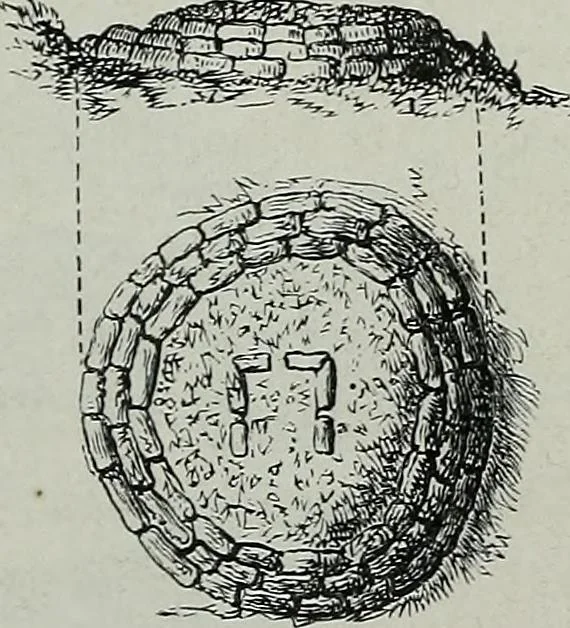 An illustration from Rude stone monuments in all countries : their age and uses, 1872, leaf 422