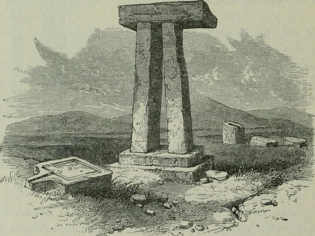 An illustration from Rude stone monuments in all countries : their age and uses, 1872, leaf 437