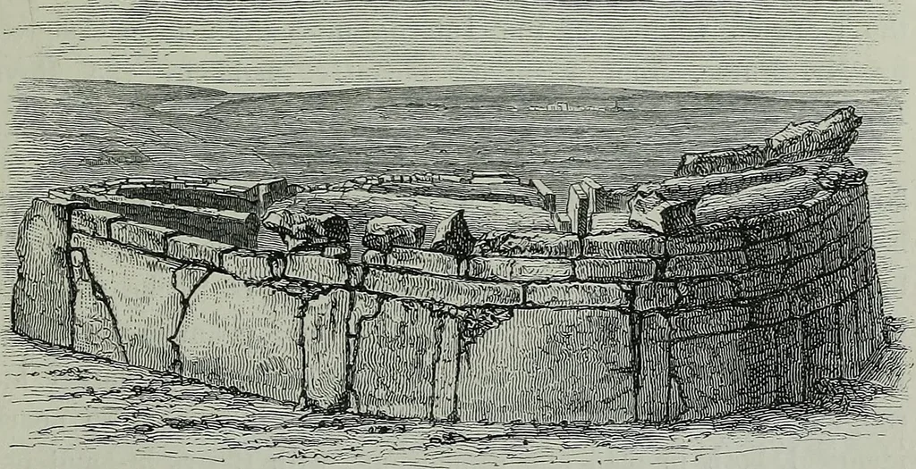 An illustration from Rude stone monuments in all countries : their age and uses, 1872, leaf 442