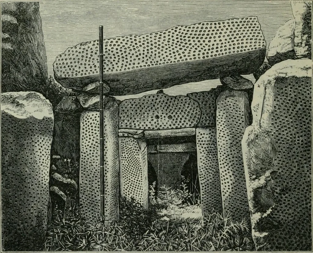 An illustration from Rude stone monuments in all countries : their age and uses, 1872, leaf 445