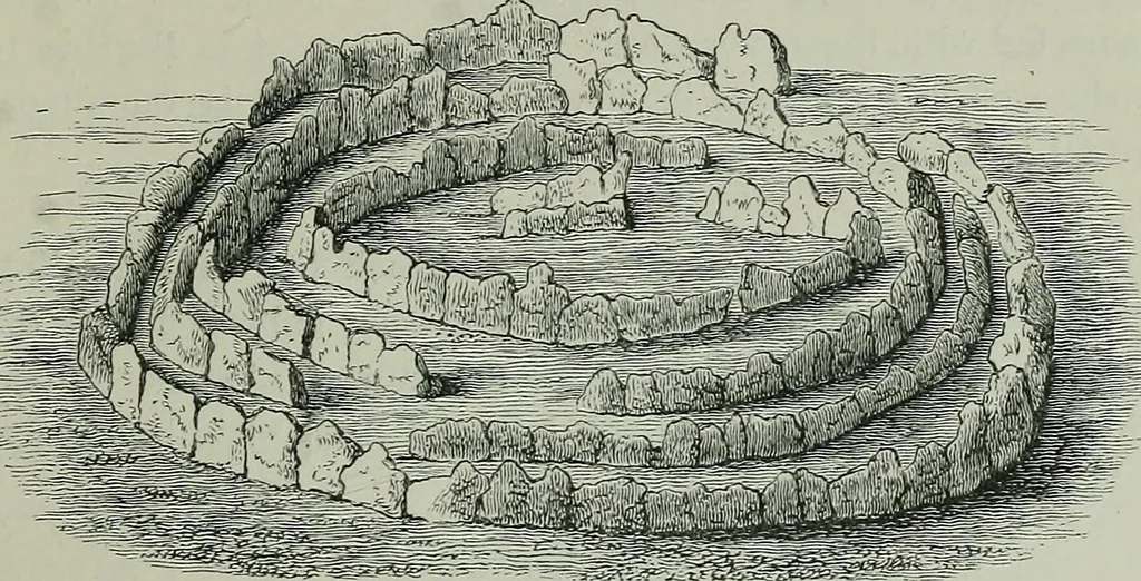 An illustration from Rude stone monuments in all countries : their age and uses, 1872, leaf 476
