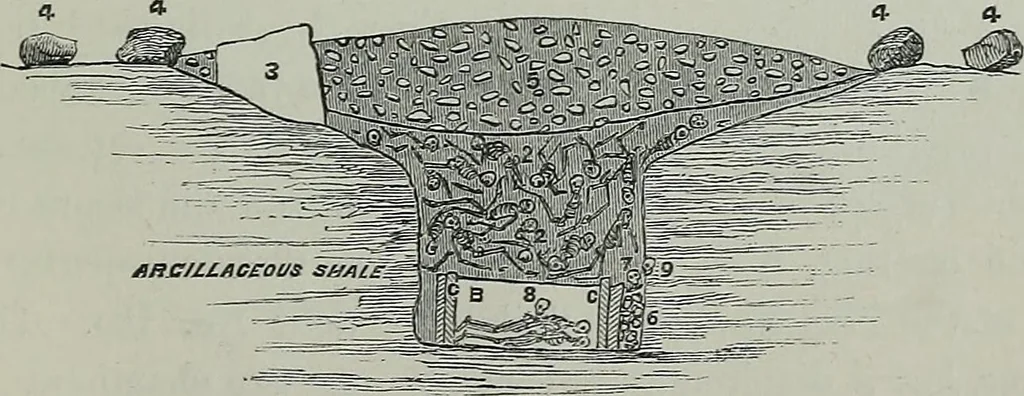 An illustration from Rude stone monuments in all countries : their age and uses, 1872, leaf 496