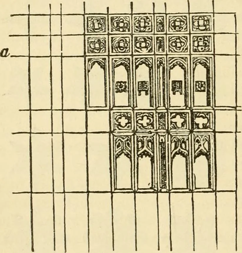 An illustration from The stones of Venice, 1851, leaf 247