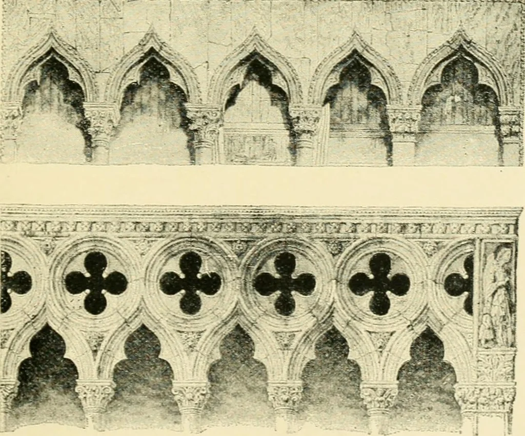An illustration from The stones of Venice, 1851, leaf 294