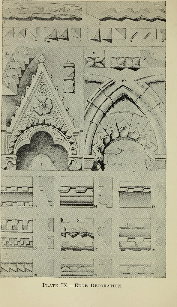 An illustration from The stones of Venice, 1890, leaf 293