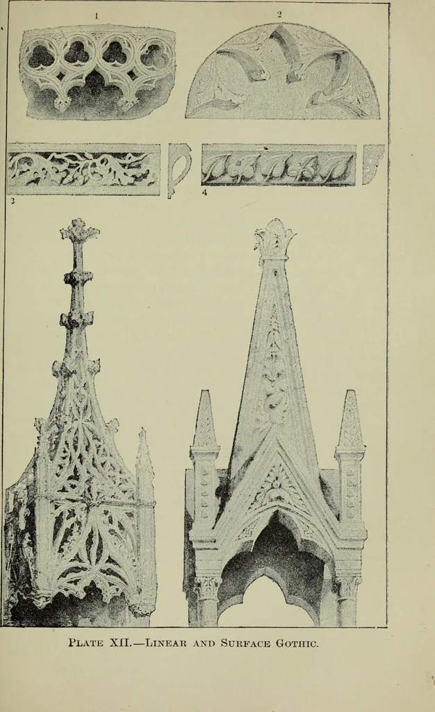 An illustration from The stones of Venice, 1890, leaf 736