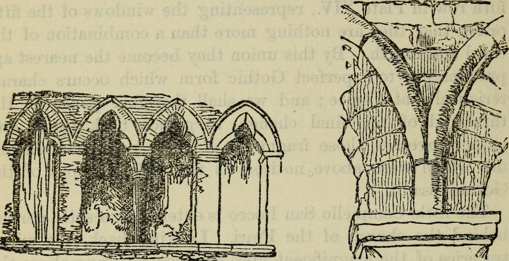 An illustration from The stones of Venice, 1890, leaf 779