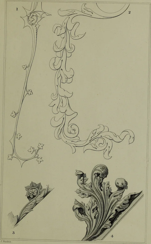 An illustration from The stones of Venice, 1886, leaf 20