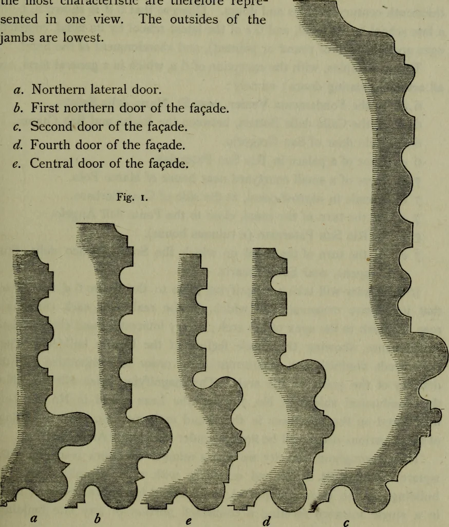 An illustration from The stones of Venice, 1886, leaf 268