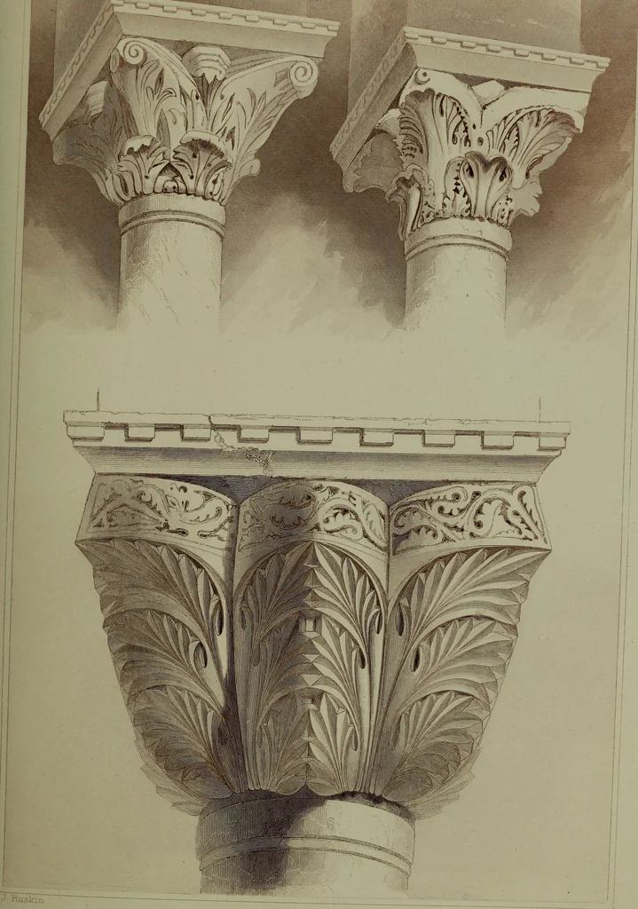An illustration from The stones of Venice, 1886, leaf 348
