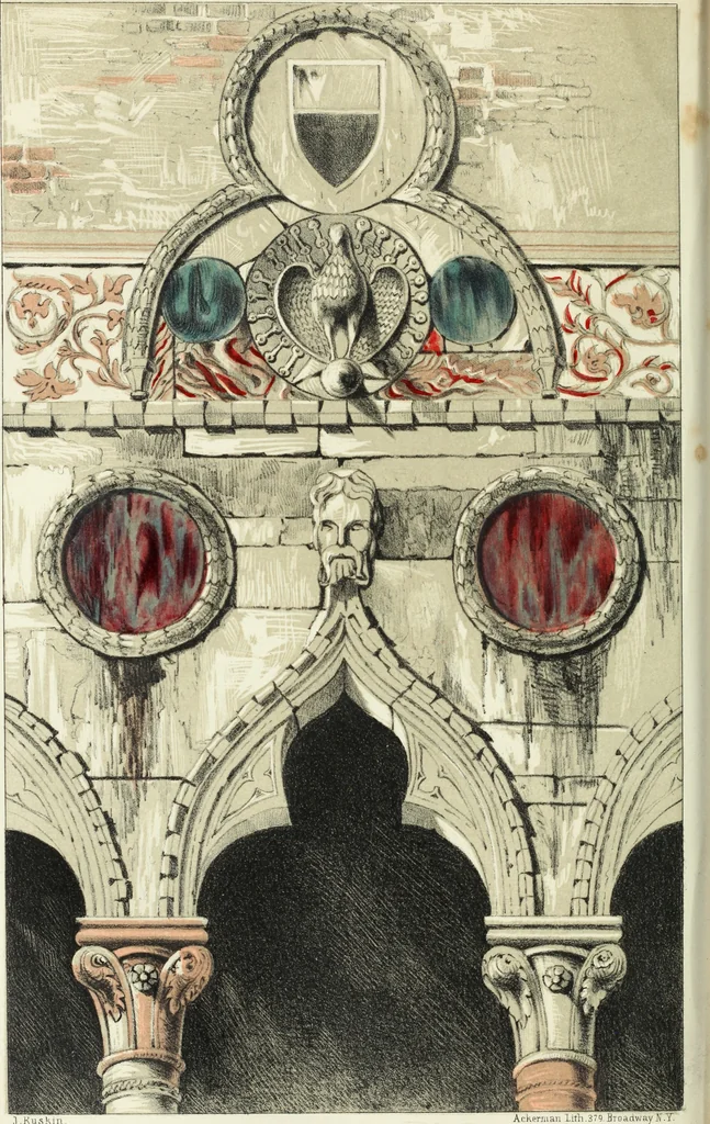 An illustration from The stones of Venice, 1851, leaf 277