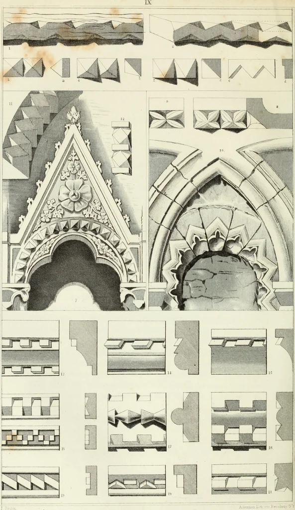 An illustration from The stones of Venice, 1851, leaf 305