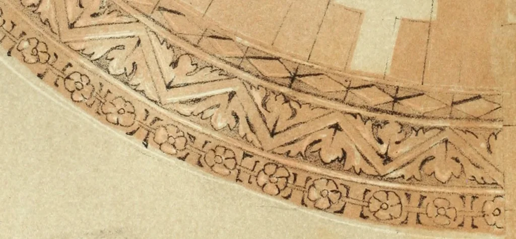 An illustration from The stones of Venice, 1851, leaf 391