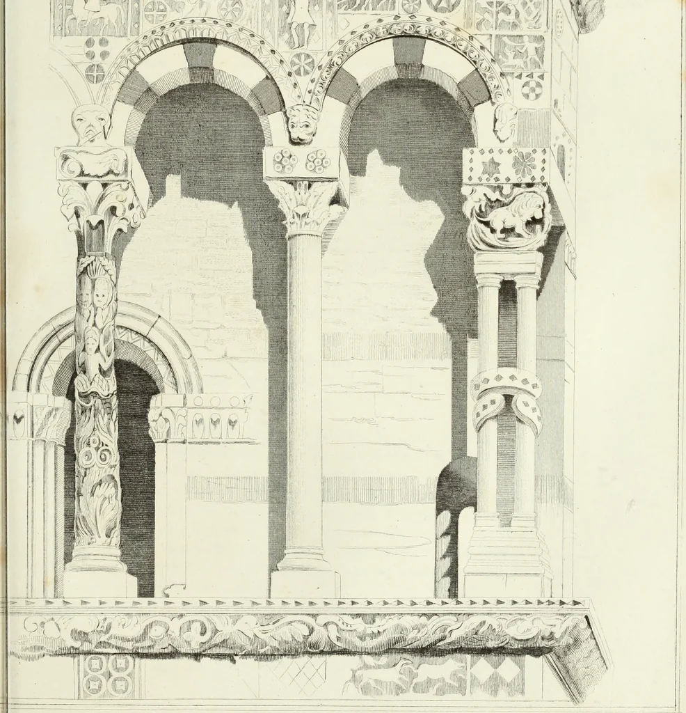 An illustration from The stones of Venice, 1851, leaf 438