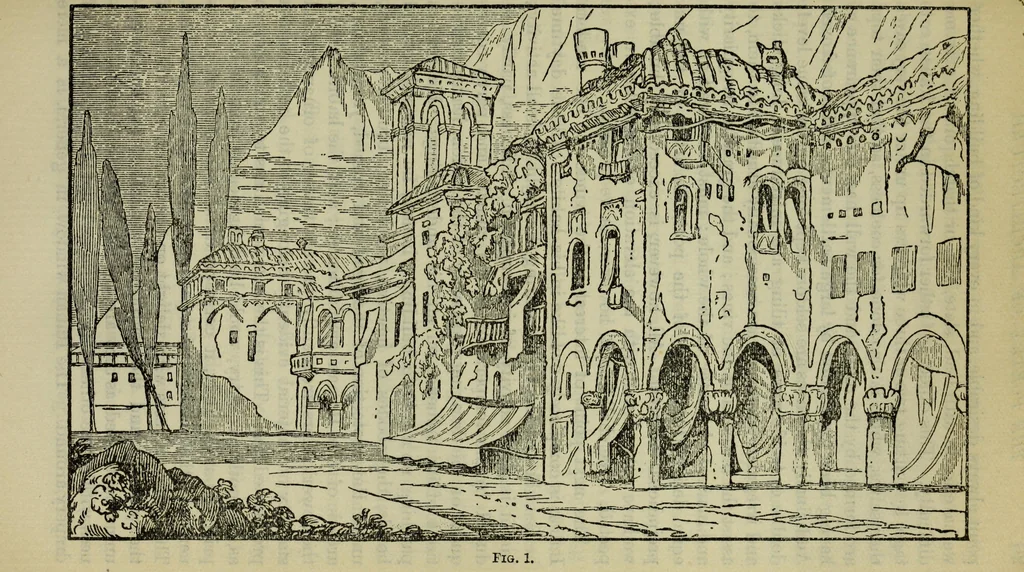 An illustration from The stones of Venice, 1890, leaf 438