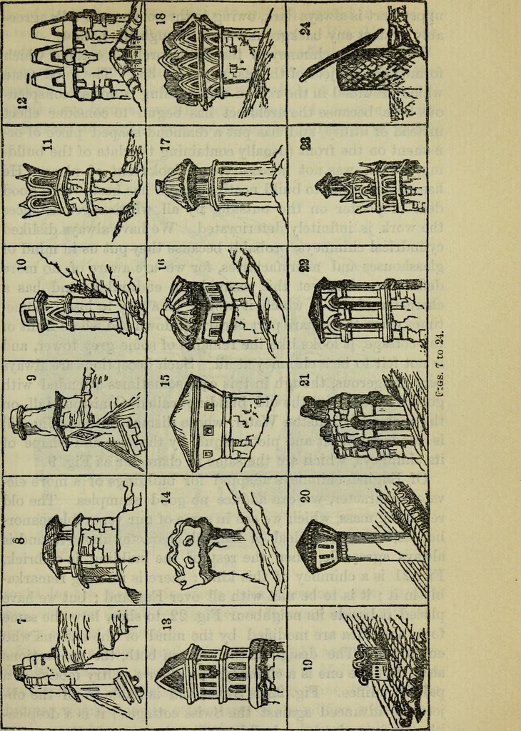 An illustration from The stones of Venice, 1890, leaf 466