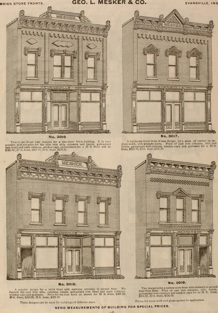 An illustration from Store fronts : our specialties: cast iron, steel, galvanized iron, woodwork, wrought iron., 1904, leaf 11