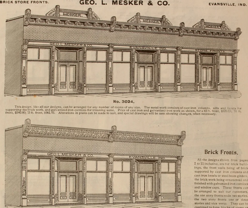 An illustration from Store fronts : our specialties: cast iron, steel, galvanized iron, woodwork, wrought iron., 1904, leaf 13