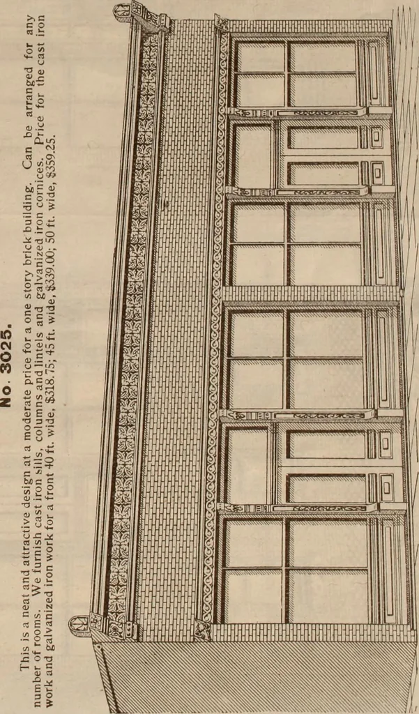 An illustration from Store fronts : our specialties: cast iron, steel, galvanized iron, woodwork, wrought iron., 1904, leaf 13