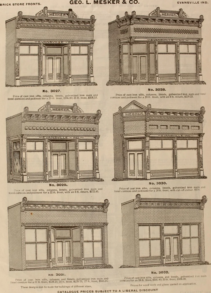 An illustration from Store fronts : our specialties: cast iron, steel, galvanized iron, woodwork, wrought iron., 1904, leaf 14