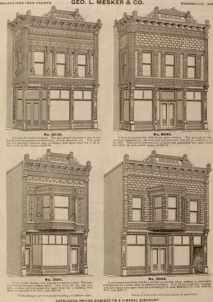 An illustration from Store fronts : our specialties: cast iron, steel, galvanized iron, woodwork, wrought iron., 1904, leaf 18