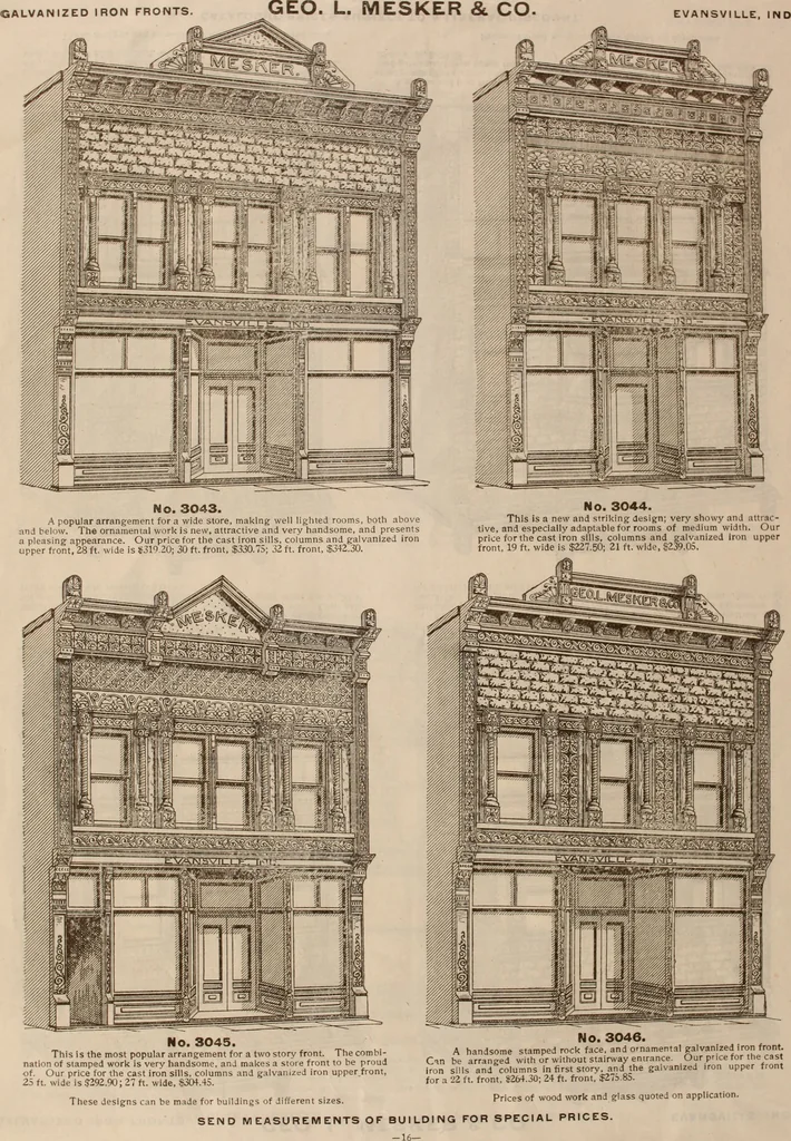 An illustration from Store fronts : our specialties: cast iron, steel, galvanized iron, woodwork, wrought iron., 1904, leaf 19
