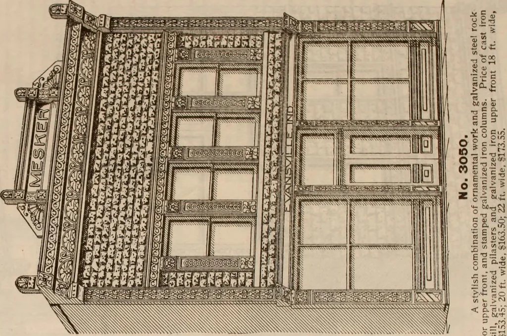 An illustration from Store fronts : our specialties: cast iron, steel, galvanized iron, woodwork, wrought iron., 1904, leaf 20