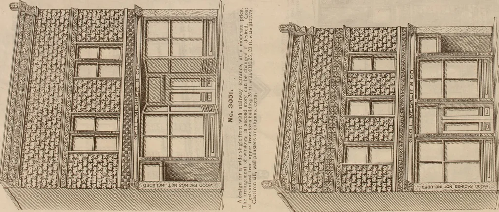 An illustration from Store fronts : our specialties: cast iron, steel, galvanized iron, woodwork, wrought iron., 1904, leaf 21