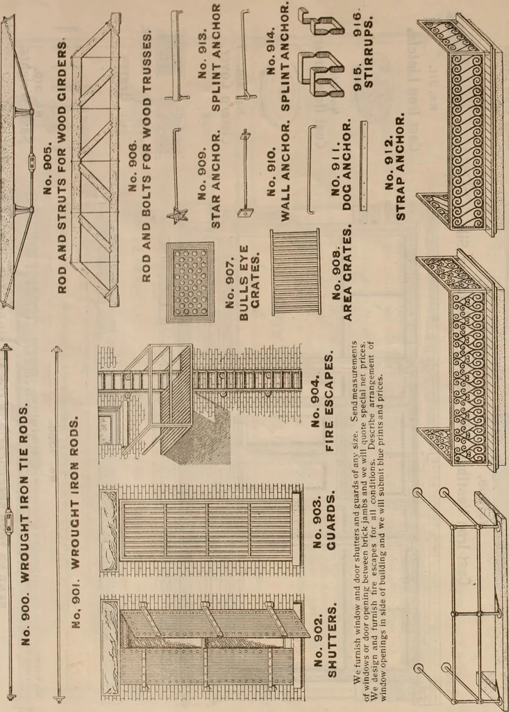 An illustration from Store fronts : our specialties: cast iron, steel, galvanized iron, woodwork, wrought iron., 1904, leaf 32