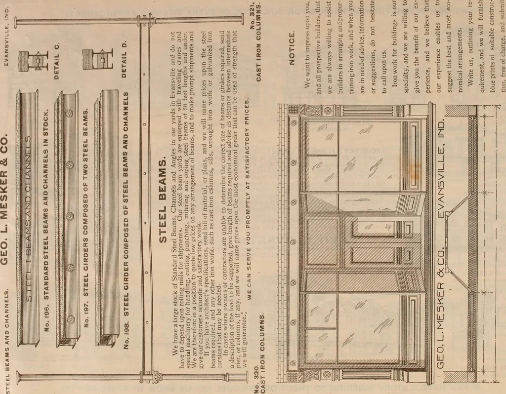 An illustration from Store fronts : our specialties: cast iron, steel, galvanized iron, woodwork, wrought iron., 1904, leaf 34