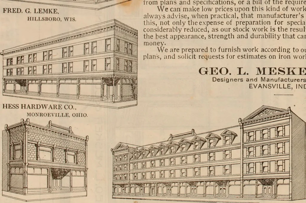 An illustration from Store fronts : our specialties: cast iron, steel, galvanized iron, woodwork, wrought iron., 1904, leaf 35