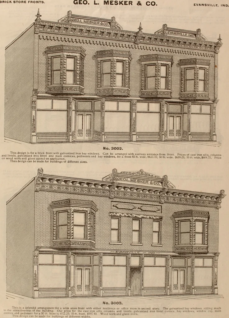 An illustration from Store fronts : our specialties: cast iron, steel, galvanized iron, woodwork, wrought iron., 1904, leaf 6