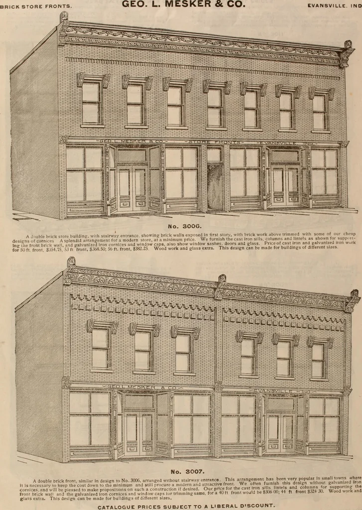 An illustration from Store fronts : our specialties: cast iron, steel, galvanized iron, woodwork, wrought iron., 1904, leaf 8