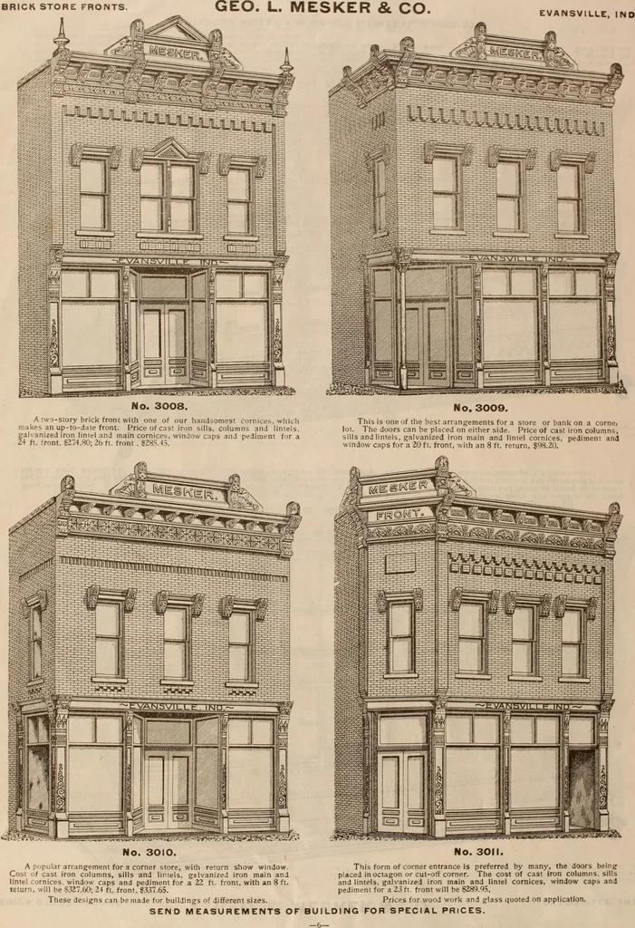 An illustration from Store fronts : our specialties: cast iron, steel, galvanized iron, woodwork, wrought iron., 1904, leaf 9