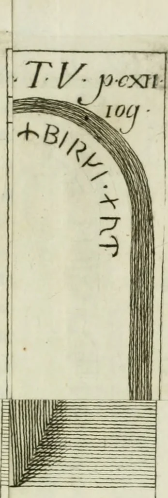 An illustration from Storia antiquaria etrusca : del principio e de' progressi fatti finora nello studio sopra l'antichità etrusche scritte e figurate : divisa in due parti, colla difesa dell' alfabeto degli antichi Toscani pubblicato nel MDCCXXXVIII dall' autore del Museo etrusco [i.e. Scipione Maffei] : col XII tavole e figure, 1749, leaf 122